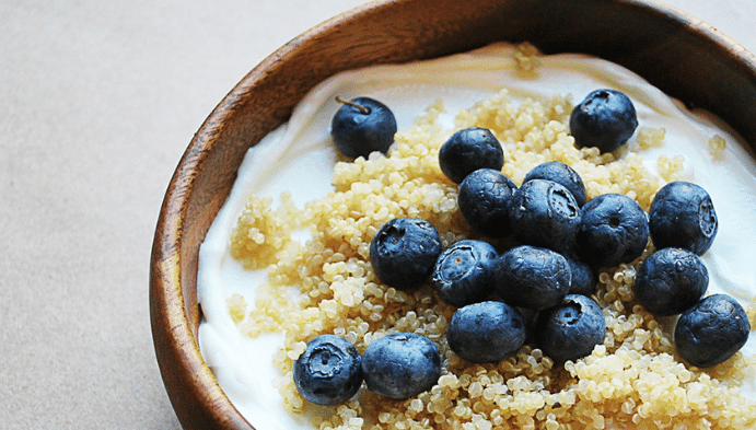 Recette de Parfait de quinoa aux myrtilles