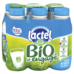 Lactel Matin Léger 1,2% MG Bouteille 6X50cL 