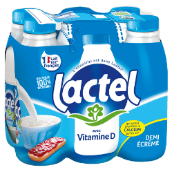 Lactel demi-écrémé vitamine D 