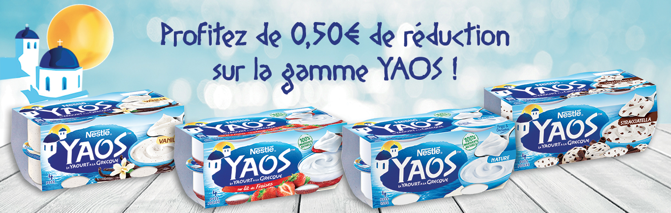 Réduction sur la gamme Yaos