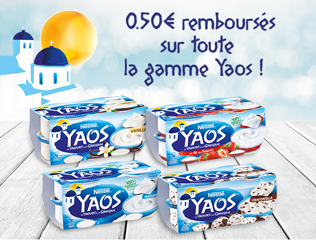 Réduction sur la gamme Yaos