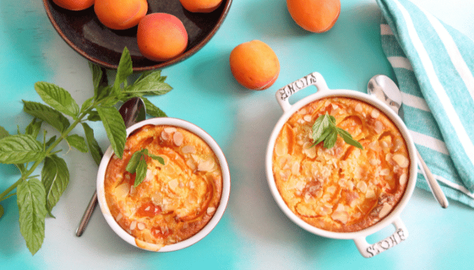 Recette de Petits clafoutis aux abricots