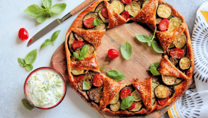 Recette de Tarte aux tomates du soleil