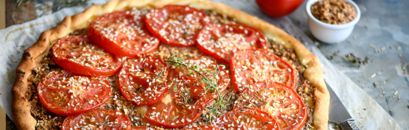 Recette de Tarte à la tomate et à la moutarde