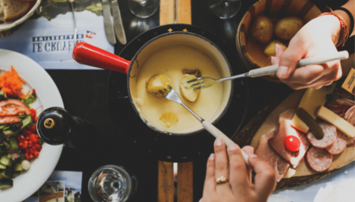 Recette de Fondue Président aux cèpes