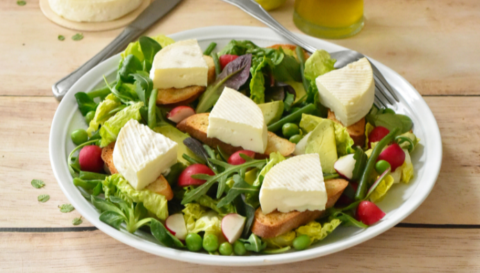 Recette de Salade printanière au Palet de Brebis Lou Pérac