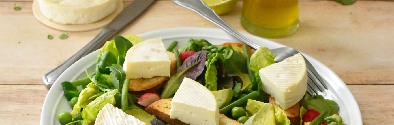 Recette de Salade printanière au Palet de Brebis Lou Pérac