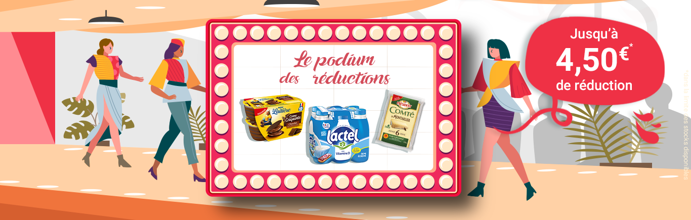 Le podium des réductions