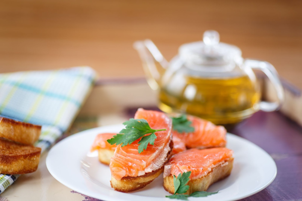 Recette de recette de toasts au saumon fumé et au fromage frais !