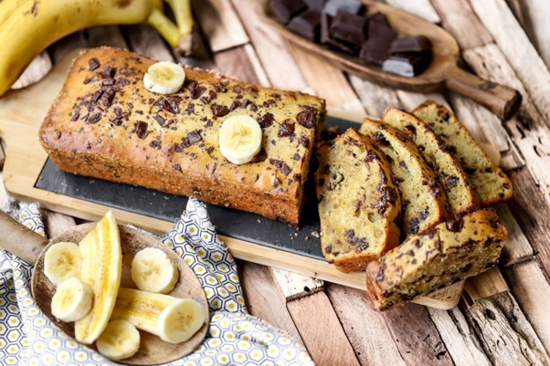 Recette de Cake à la banane et pépites de chocolat