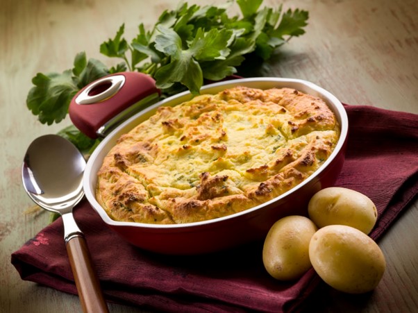 Recette de Tourte Lactel aux pommes de terre et champignons