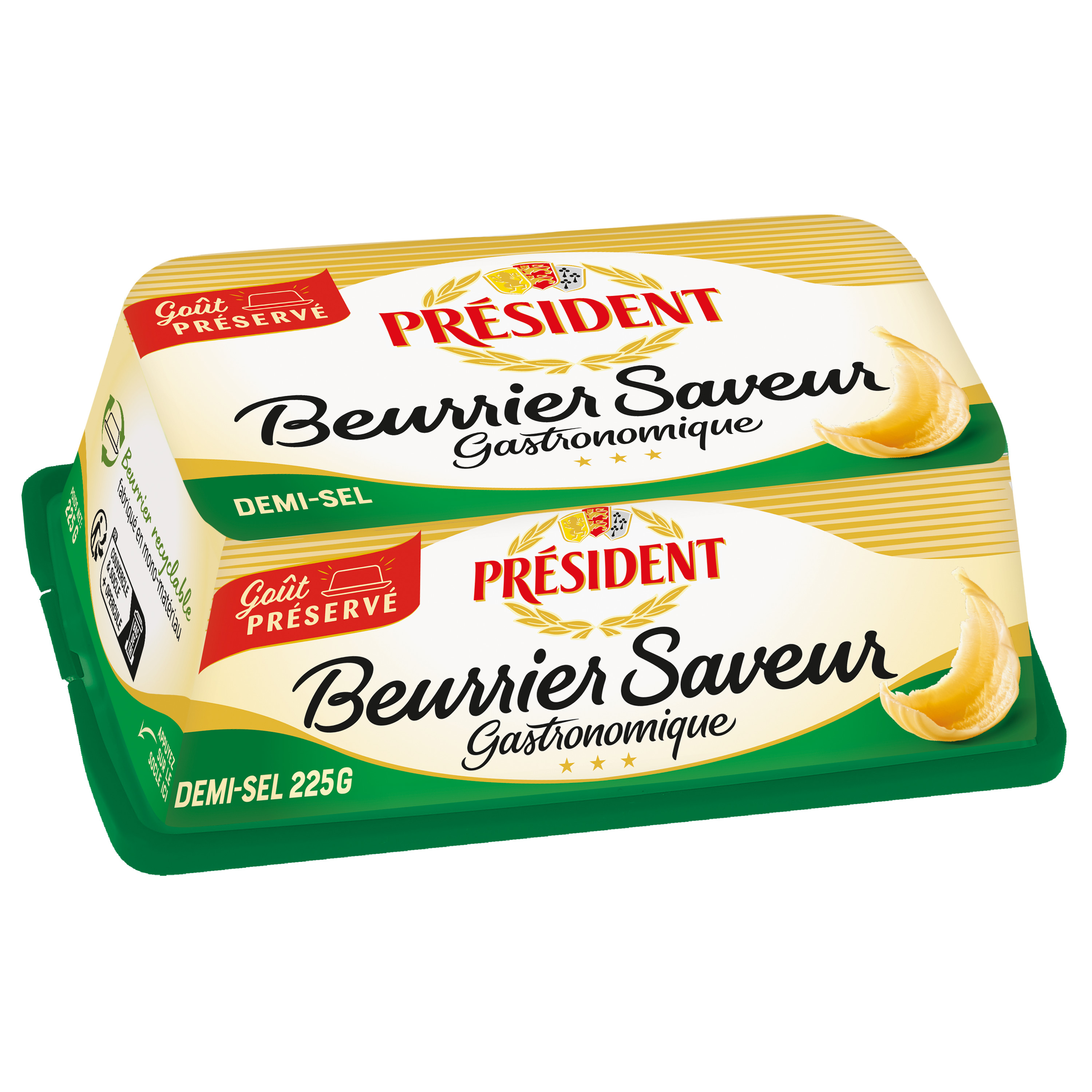Beurre gastronomique demi-sel 