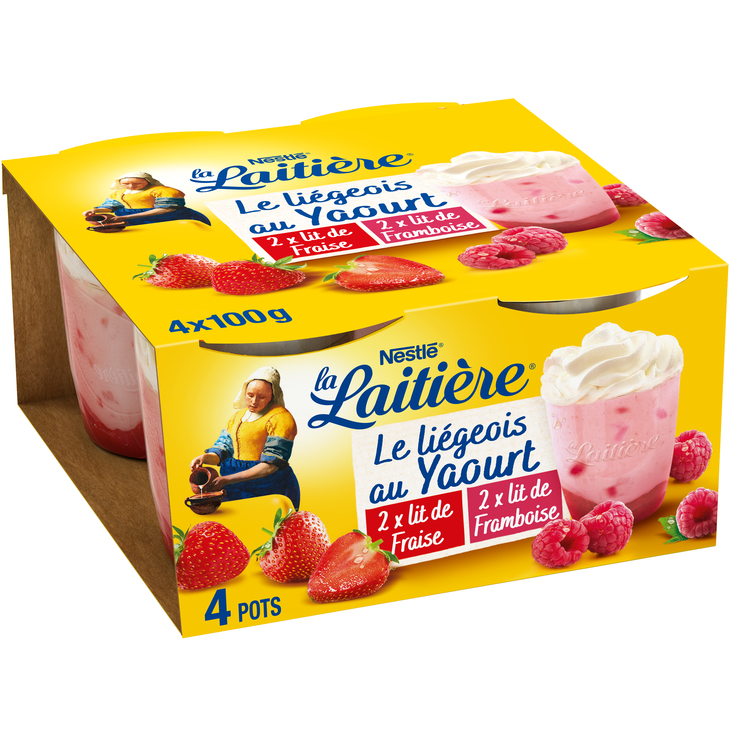 Liegeois au yaourt Fraise Framboise