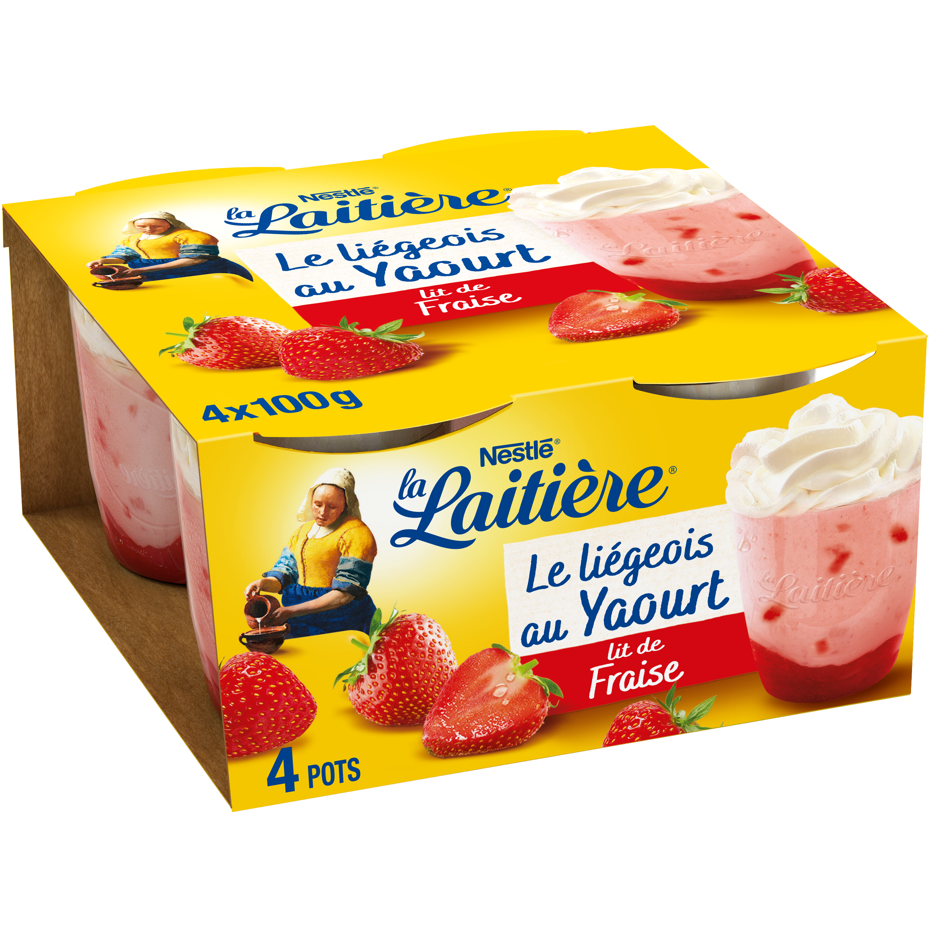 Liegeois au yaourt Fraise