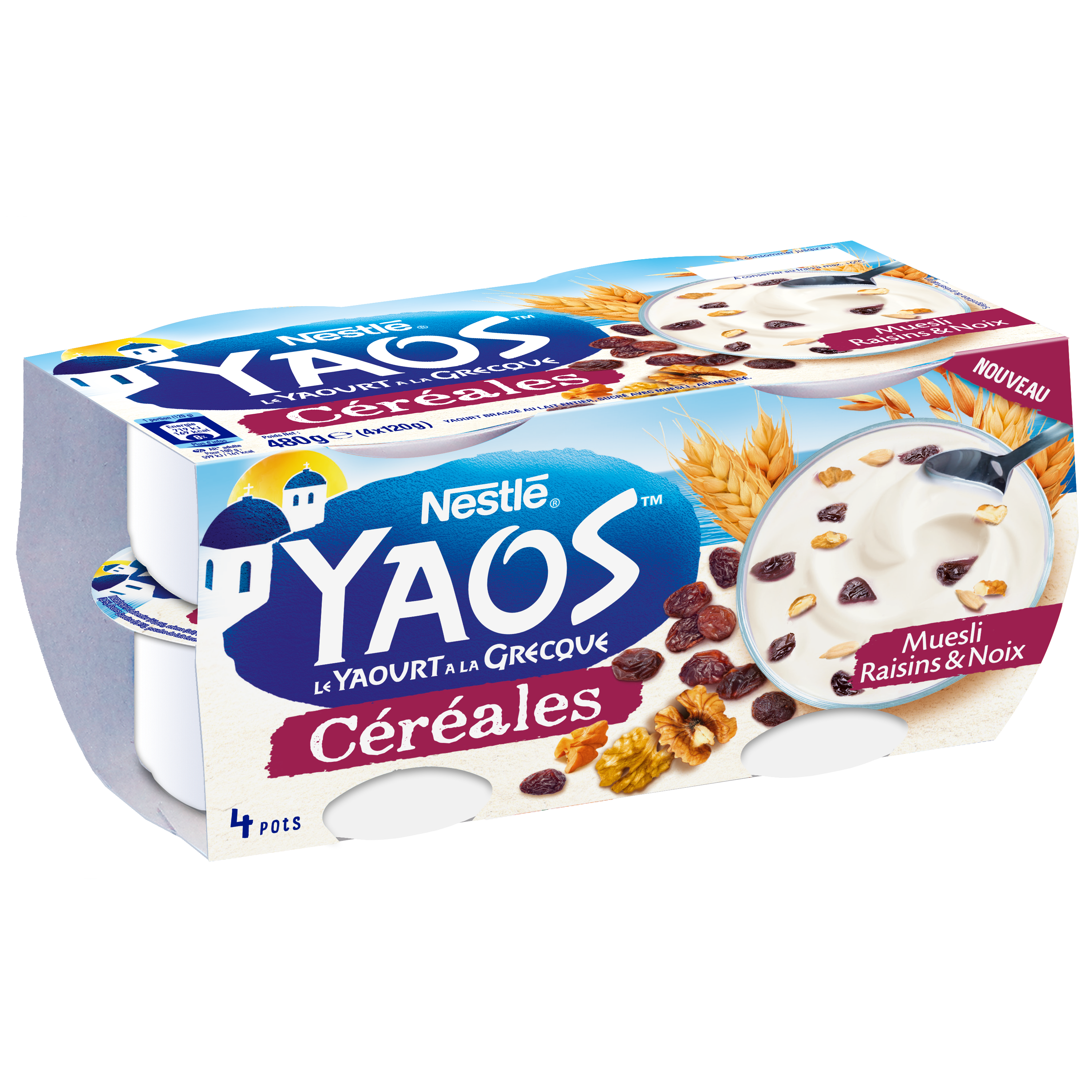 YAOS Abricots & Amandes 4x120g