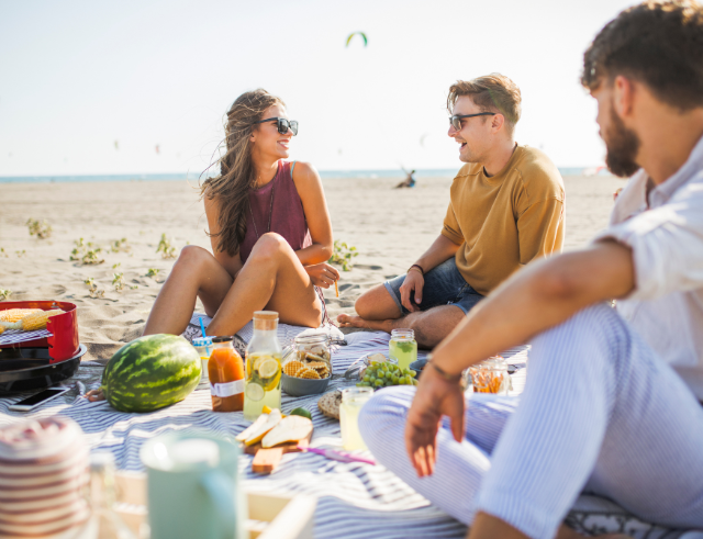 Des idées de repas sur la plage