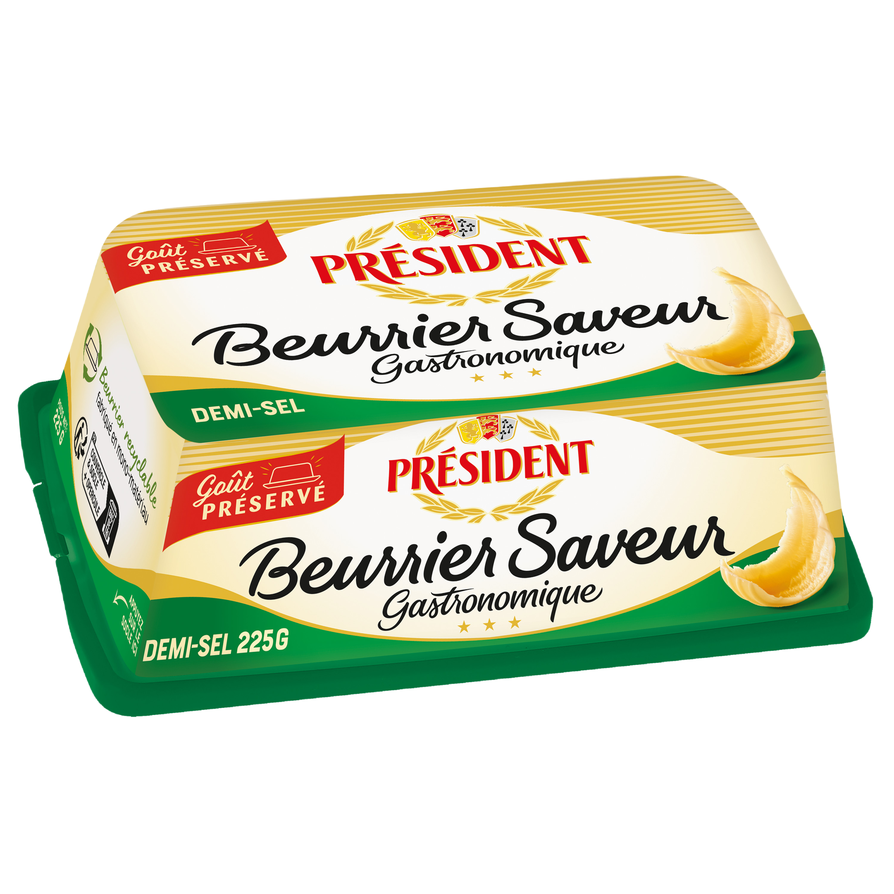 Beurre gastronomique demi-sel 