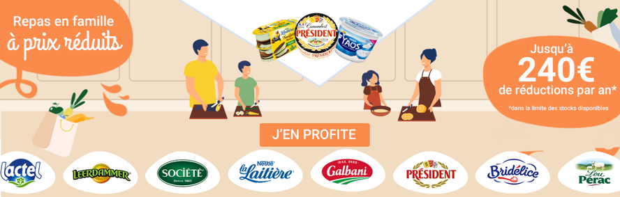Repas en famille à prix réduits ! 