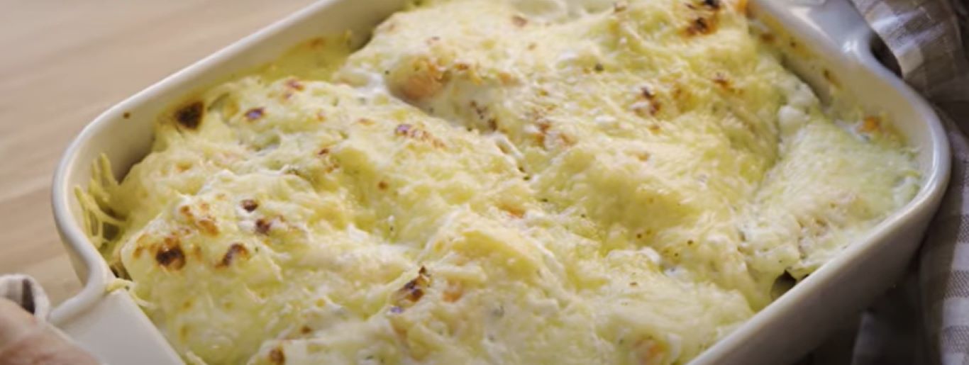 Recette de Gratiné de pommes de terre au saumon fumé et Rondelé 