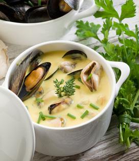 Recette de Moules à la crème Bridelight