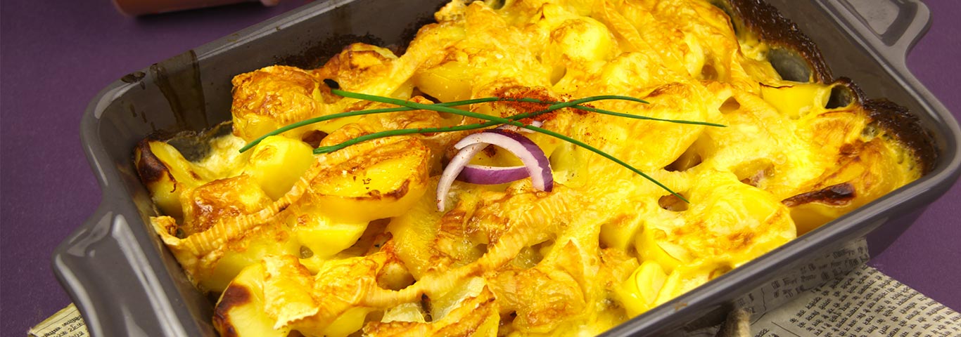 Recette de Tartiflette Président à l’indienne