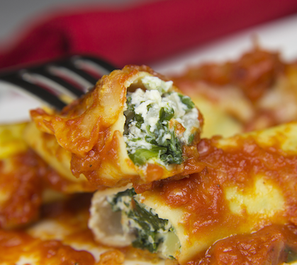 Recette de Cannellonis aux épinards, champignons et ricotta Galbani 