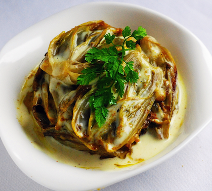 Recette de Endives braisées à la Crème Bridélice et au curry