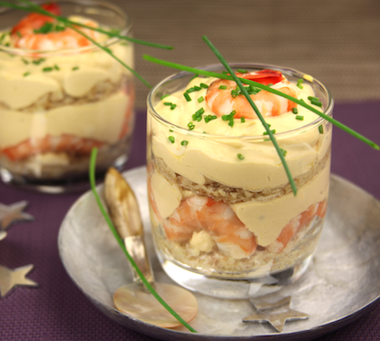 Recette de Tiramisu Galbani aux crevettes roses