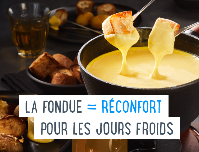 La Fondue. Réconfort pour les jours froids.