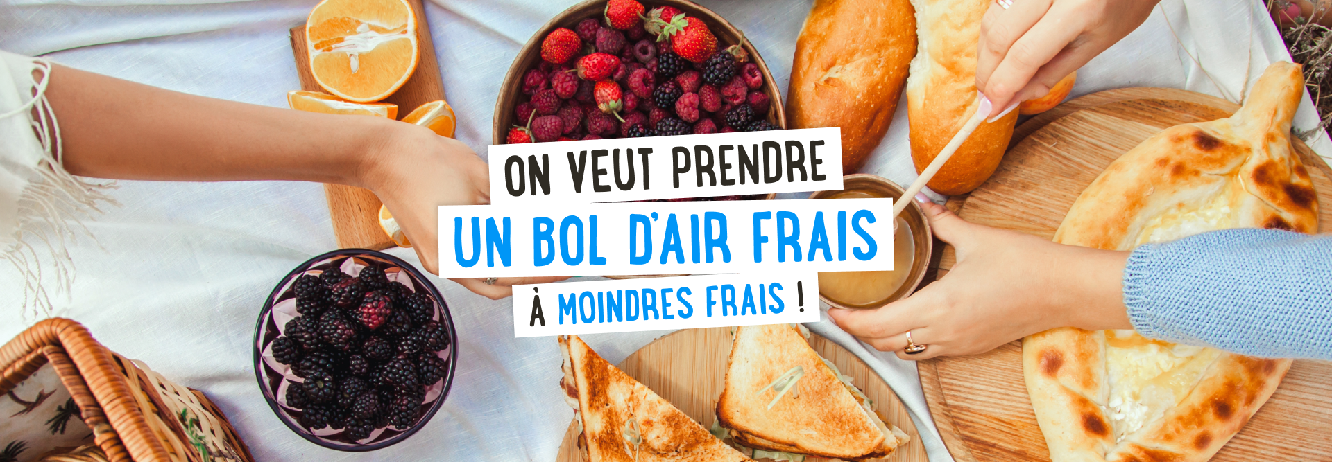 On veut prendre un bol d'air frais à moindres frais