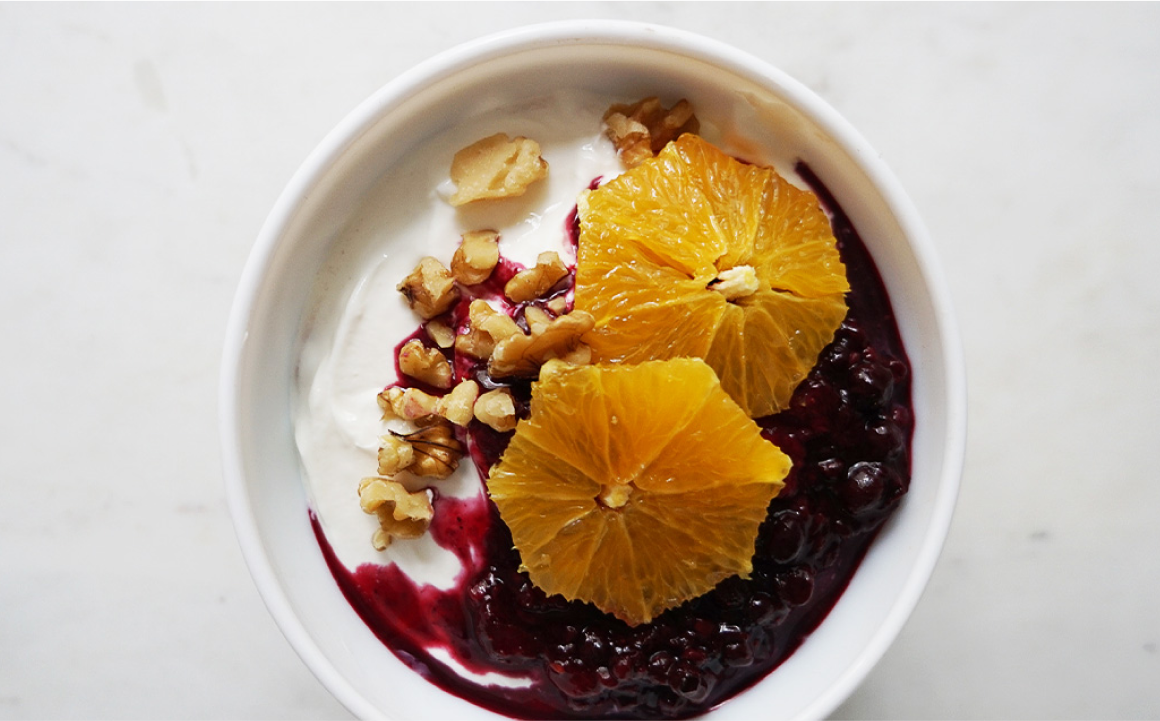 Recette de Bol de skyr siggi's, petits fruits et agrumes 