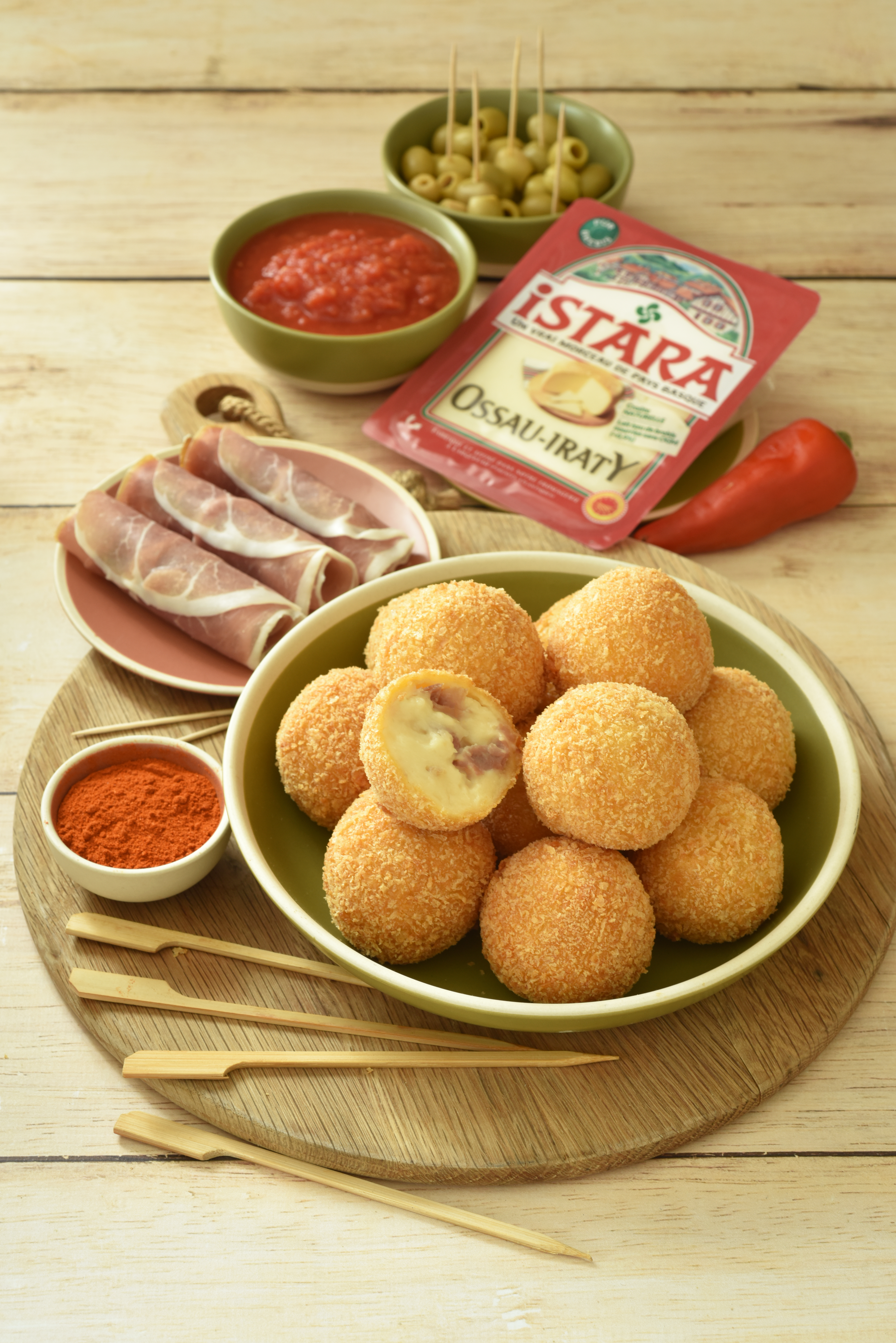 Recette de Croquettes à l'Osso Iraty et au jambon