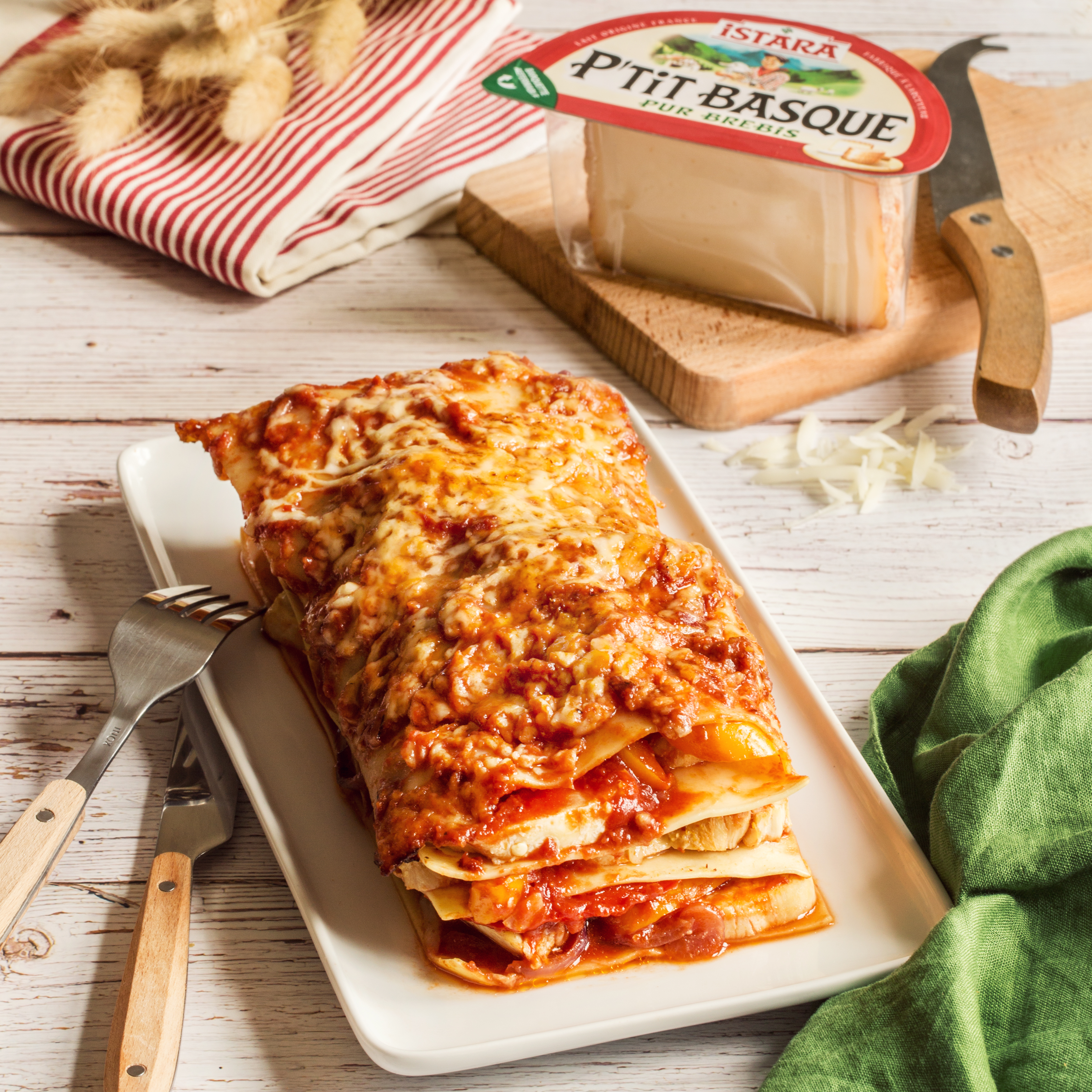 Recette de Lasagnes basquaises au P’tit Basque