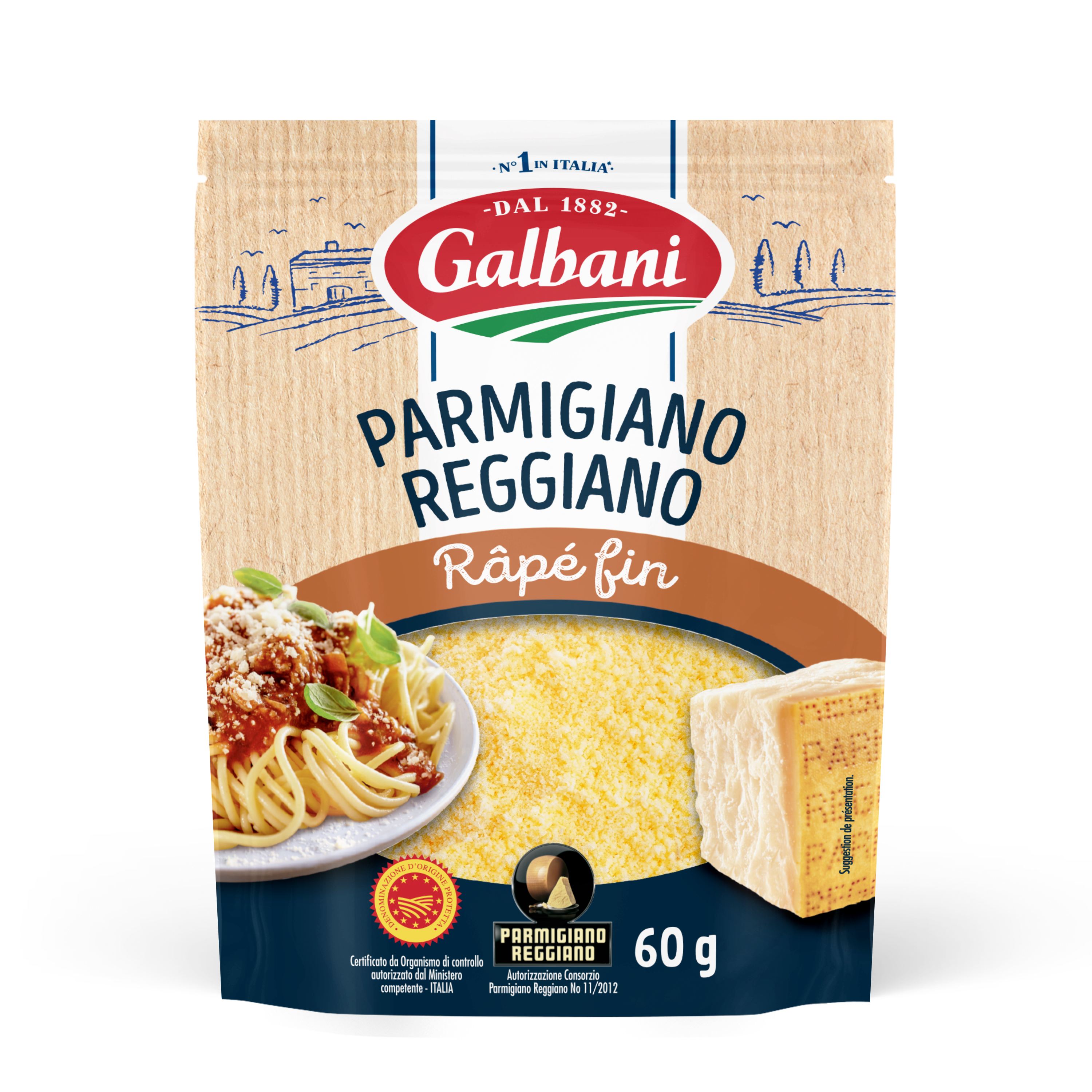 Parmigiano Reggiano râpé fin 