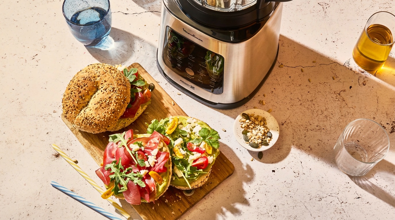 Recette de Bagel à la crème d’avocat et feta Salakis