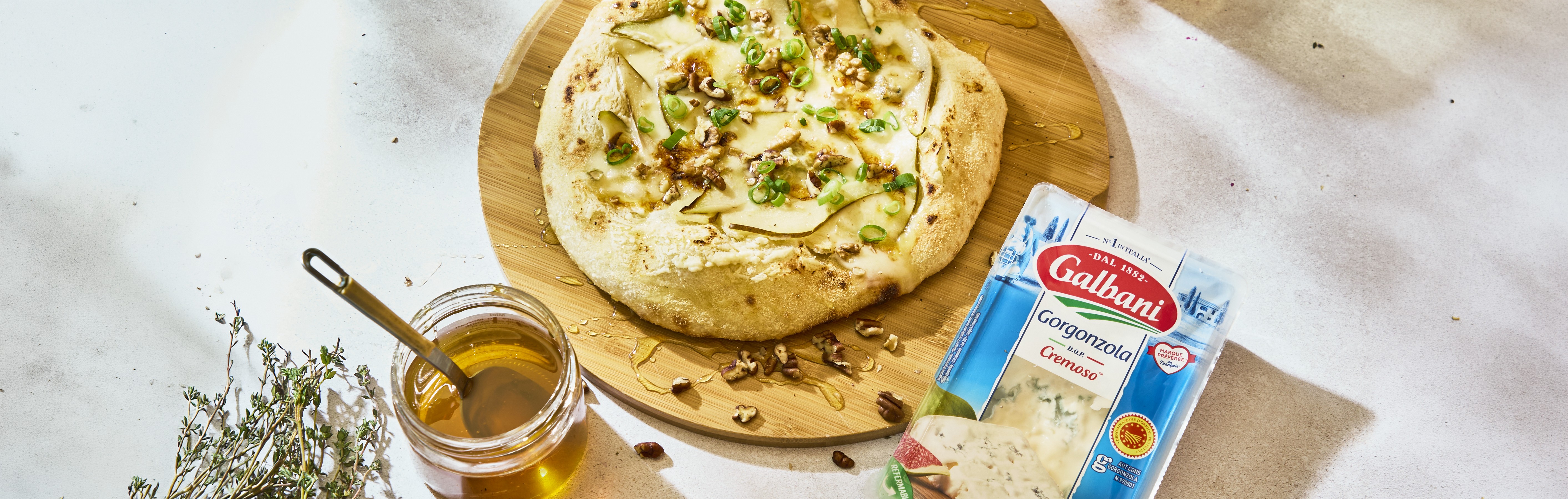Recette de Pizza Gorgonzola Galbani
