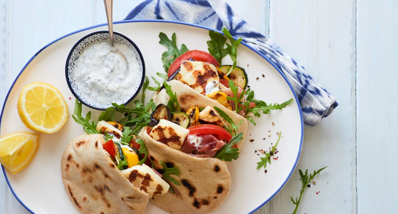 Recette de Pitas gourmandes au Halloumi AOP Salakis 