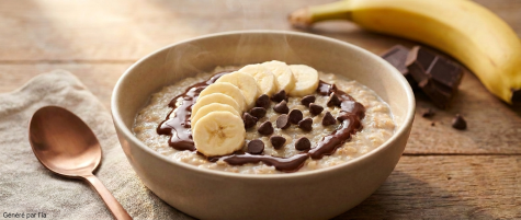 Recette de Porridge banane et chocolat