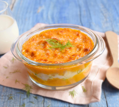 Recette de Parmentier de butternut au cabillaud