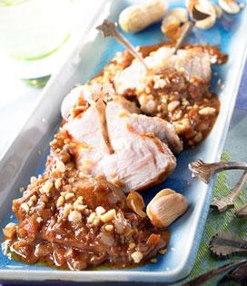 Recette de Bouchées de veau cacahouètes et chocolat