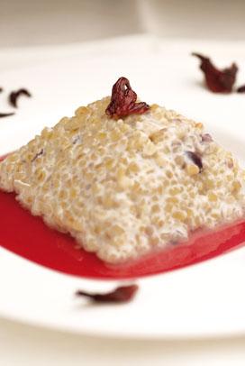 Recette de Boulghour hibiscus façon riz au lait