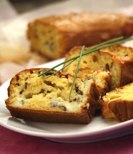 Recette de Cake au bleu d’Auvergne et aux noix