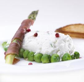 Recette de Chaud-froid de légumes verts au fromage frais