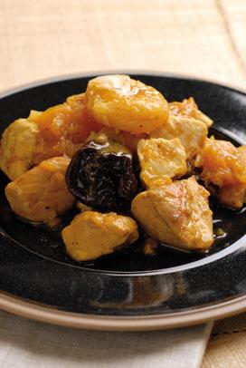 Recette de Confit de poulet au potiron