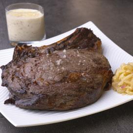 Recette de Côte de boeuf normande au gril, sauce au cidre crémée