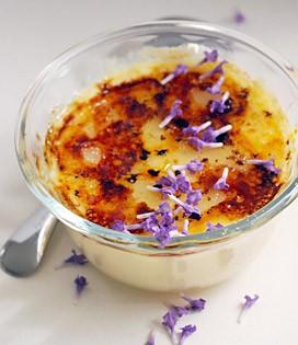 Recette de Crème brûlée à la lavande 