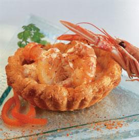 Recette de Croustade de la mer à l'andalouse