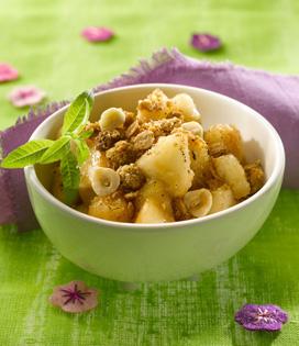 Recette de Crumble poires noisettes