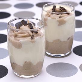 Recette de Duo de mousse aux marrons et chocolat blanc