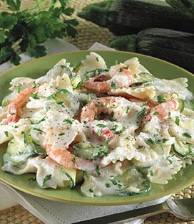 Recette de Farfalle aux Crevettes et Ricotta